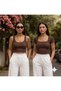 Women's 2-Pack Camisole Ribbed Fabric Body-Hugging Square Neck T-Shirt-Tank Top