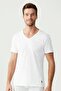 Men's Oversized V-Neck Short Sleeve 100% Cotton 2-Pack T-Shirt Athlete 90001