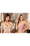 Crop Blouse Set with Straps, Lace and Padded Bustier Bralet, 95% Cotton