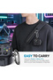 حافظة CaseOnn Galaxy Buds 4 Pro بتصميم GamePad مع غطاء قابل للقفل باللون الأسود - 8