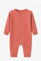 Isis Unisex Baby Star Patterned Long Sleeve Jumpsuit with Snap Fasteners - 4