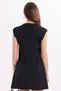 Women's Standard Fit Regular Cut Sleeveless Crew Neck Black Knitwear Dress - 7