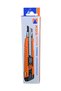 LC-405 18mm Cutter Knife Pack of 2 LC-405 18mm Utility Cutter Knife Pack of 2 | One-Hand Safety Lock | Heavy Duty Snap-Off Blade | Orange Handle | Made in Japan
