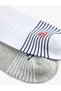 Set of 2 Striped Anchor Printed Cotton Booties Socks - 3