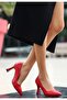 Ulba Red Skin Stiletto Shoes - 2
