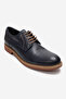 Men's Lace-Up 4-Season Classic Shoes Real Leather Fr 2650/2 Dark Blue - 3