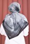 Large Floral Pattern Shawl Series Black - 3