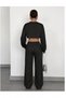 Women's Black Sweatpants - Waist-Tieable, Suitable for Daily Use, Comfortable Fit, Washable Fabric - 2