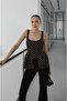 Stitched Detail Sides Short Flared Hem Fabric Premium Series Equivalent Pinterest Design Strap Square Neck Polka Dot Bustier Blouse Body - 4