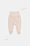 Natural Modal Cotton Newborn Baby Booties Bottom L Safari Ecru - 4