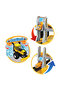 Construction Site Parking and Garage Set - Educational Playset with 2 Metal Cars and Elevator - 4