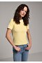 Slim Fit Round Neck Plain Women's Sari Short Sleeve T-Shirt