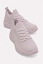 Connected Striped Knitwear Women's Sports Shoes Pudra