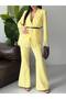 Women's Blazer Jacket Pants Set Lace Detailed Stylish Two Piece Set - 5