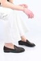 Laceless Drawstring Tpu Sole Genuine Leather Loafer 343-265-2660 Women's Shoes - 3
