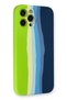 Ilkeshop New iPhone 12 Pro Max Case Ebruli Launch Silicone - (201123) Green-Dark Green - 3