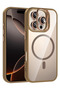 Ilkeshop iPhone 16 Pro Max Cover with Remim Lens and Magsafe Stand (211746) - Brown
