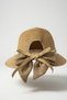Women's Camel Ribbon Detailed Straw Sun Hat L Cloche Model Suitable for Daily and Beach Use - 2
