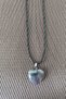 Amethyst Pendant Natural Stone Necklace Certified Natural Stone Amethyst Heart Cut Necklace - 3