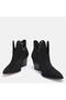 Large size women's summer trousled boots 41-42-43-44-black suede - 5