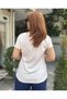 V-Neck Viscose T-Shirt Powder Pink - 2