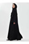 Zalina Shawl Abaya Set - Black - 2