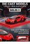 Die-Cast CHE ZHI 1:24 Red Lamborghini Toy Car - 2