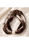 Cream Brown Pearl Scarf (Pearls Are Attached with a Magnetic Closure Mechanism Inside the Pearl) - 2