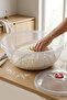 وعاء عجن شفاف كبير الحجم بغطاء 50 سم - 26 لتر، حوض مطبخ متعدد الأغراض - 3