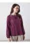 Tie Collar Floral Blouse