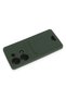 Ilkeshop New Redmi Note 13 Pro 4g Case Kelvin Silicone with Business Card Holder - (210558) Dark Green - 3