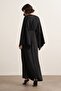 Yasira Bat Sleeve Satin Dress - 4