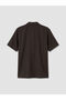 Lcw Vision Brown Regular Fit Resort Collar Krinkle Men's Shirt - 7