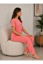 Summer Lycra Short Sleeve Combed Viscosa Women's Pajama Set - 2