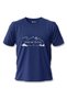 "Take Me to the Mountains" Mountain Print 100% Cotton Navy Blue Nature T-Shirt