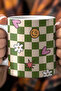 Flower Pattern 330ml Printed White Ceramic Mug Cup - 2