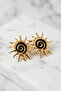 Gold Mineli Güneş Premium Steel Earrings - 2