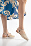 Women's Closed-Front Stoned Daily Straw Pointed Toe Sandals & Slippers - Order One Size up - 5