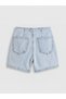Özmarka New Season Standard Fit Jean Shorts Skirt - 4