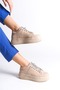Della Lace-Up Orthopedic Sole Stone Women's Sneaker Sports Shoes Ctt - Skin - 2