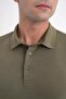 Comfort Fit 97% Flexible Cotton Polo Collar Long Sleeve Khaki T-Shirt Ts 921 - 5