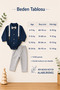 Baby Boy 100% Cotton 4 Piece Salopet Suit Wedding Birthday Party - 7
