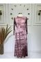 Women's New Season Tie-Dye Patterned Combed Cotton Dress