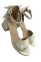 Girl's Evening Dress Shoes with Bow Detail, Shiny Glittery Teenage Girls' Heeled Shoes - 5