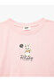 Cotton Short Sleeve Crew Neck Rabbit Print T-Shirt - 5