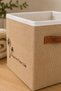Jute Closet Organizer Storage Box 30X30X30 cm – Foldable Multi-Purpose Organizer Basket - 3