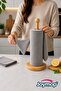 Bamboo Paper Towel Holder – Non-Slip (Square Base), Stylish and Natural Design Napkin Holder - 3