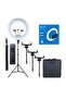 21 Inch Ring Light Tripod Mount with 3 Phone Bracket, LED Soft Ring Light with Remote Control