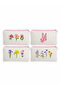 Pink Flowers 4-Piece Pen Holder Organizer Set
