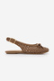 Women's Mesh Hand-Knitted Strappy Mary Jane Daily Ballet Flats Malinda Tan Straw - 4